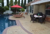 stamped concrete pool deck orange county